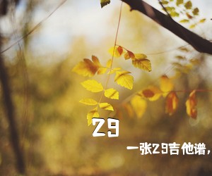 一张29吉他谱，《29吉他谱》(E调)