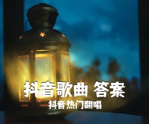 抖音热门翻唱《抖音歌曲 答案吉他谱》(C调)