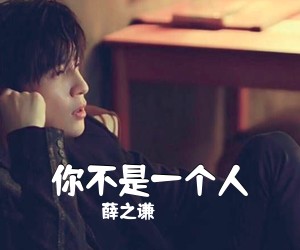 薛之谦《你不是一个人吉他谱》(G调)