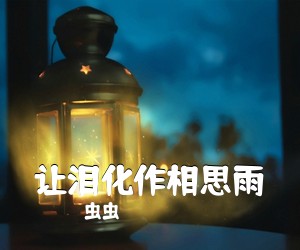 虫虫《让泪化作相思雨吉他谱》(C调)