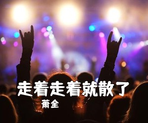 萧全《走着走着就散了吉他谱》(C调)