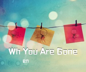 en《Wh You Are Gone吉他谱》(G调)