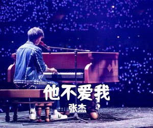 张杰《他不爱我吉他谱》(C调)