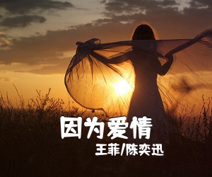 王菲/陈奕迅《因为爱情吉他谱》(G调)