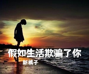 新裤子《假如生活欺骗了你吉他谱》
