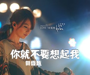 田馥甄《你就不要想起我吉他谱》(C调)