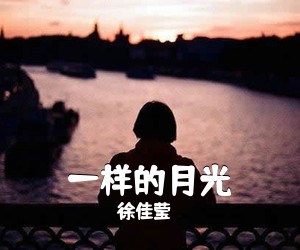 徐佳莹《一样的月光吉他谱》(G调)