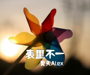 夏天Alex《表里不一吉他谱》(C调)