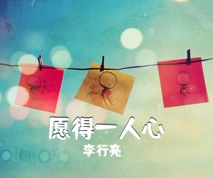 李行亮《愿得一人心吉他谱》(G调)