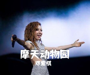邓紫棋《摩天动物园吉他谱》(F调)
