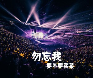 要不要买菜《勿忘我吉他谱》(G调)