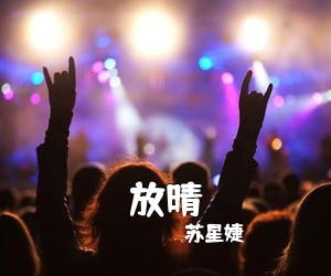 苏星婕《放晴吉他谱》(G调)