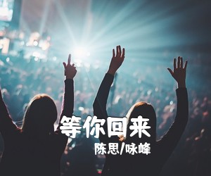 陈思/咏峰《等你回来简谱》