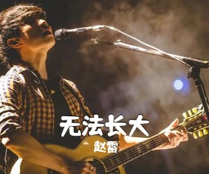 赵雷《无法长大简谱》