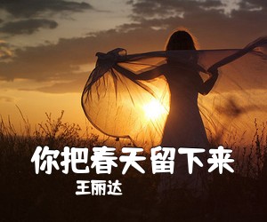 王丽达《你把春天留下来简谱》