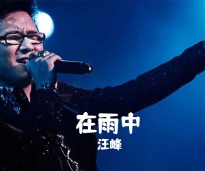 汪峰《​在雨中吉他谱》(F调)