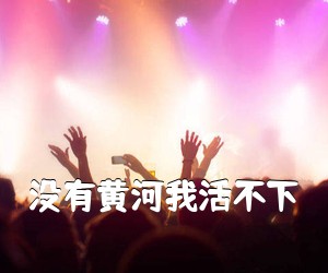 《没有黄河我活不下吉他谱》(G调)
