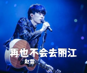 赵雷《再也不会去丽江吉他谱》(G调)