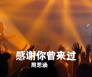 周思涵《感谢你曾来过吉他谱》