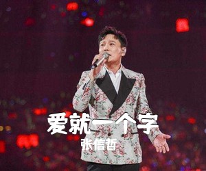 张信哲《爱就一个字吉他谱》(C调)
