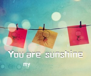 my《You are  sunshine吉他谱》(C调)