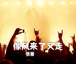 张萧《像风来了又走吉他谱》(G调)