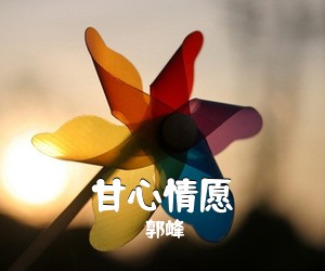 郭峰《甘心情愿吉他谱》(D调)
