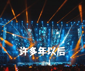《许多年以后吉他谱》