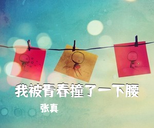 张真《我被青春撞了一下腰简谱》