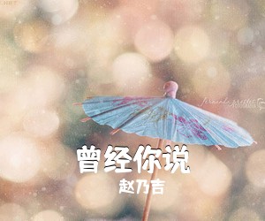赵乃吉《曾经你说吉他谱》(C调)