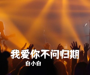 白小白《我爱你不问归期吉他谱》(G调)