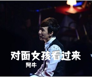 阿牛《对面女孩看过来吉他谱》(C调)