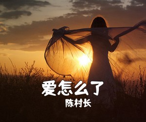 陈村长《爱怎么了吉他谱》(G调)