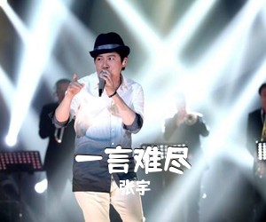 张宇《一言难尽吉他谱》(G调)