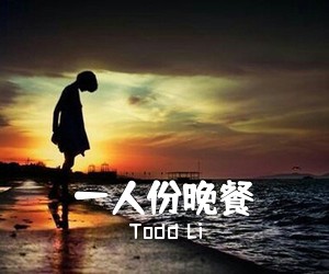 Todd Li《一人份晚餐吉他谱》(G调)