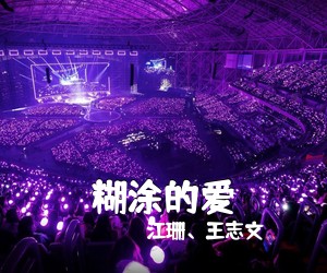 江珊、王志文《糊涂的爱简谱》