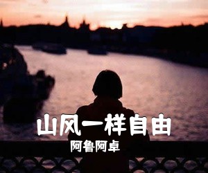 阿鲁阿卓《山风一样自由吉他谱》(F调)