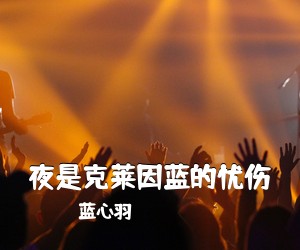 蓝心羽《夜是克莱因蓝的忧伤吉他谱》(C调)