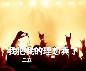 二立《我把我的理想卖了吉他谱》(C调)