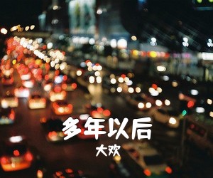 大欢《多年以后吉他谱》(G调)