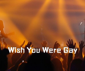 ，《Wish You Were Gay吉他谱》(G调)