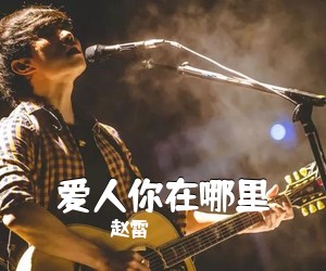 赵雷《爱人你在哪里吉他谱》(G调)