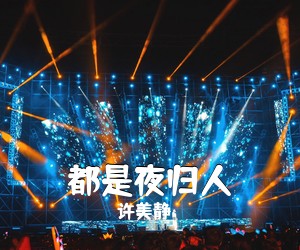 许美静《都是夜归人简谱》
