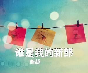 衡越《谁是我的新郎吉他谱》(C调)