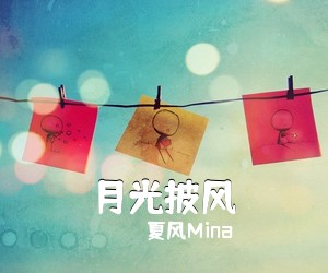 夏风Mina《月光披风吉他谱》(G调)