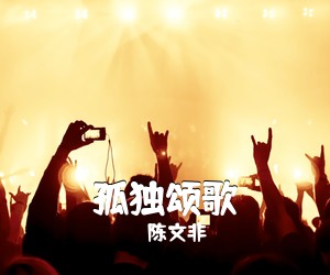 陈文非《孤独颂歌吉他谱》(C调)
