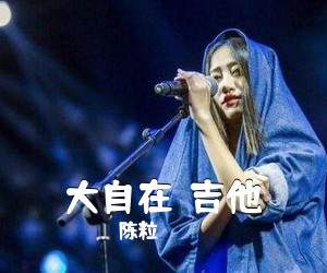陈粒《大自在  吉他吉他谱》