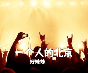好妹妹《一个人的北京吉他谱》(C调)