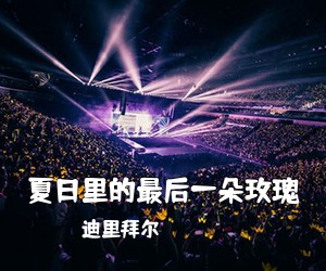 迪里拜尔《夏日里的最后一朵玫瑰简谱》