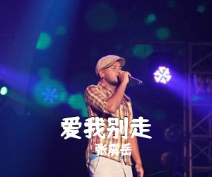 张震岳《爱我别走吉他谱》(C调)
